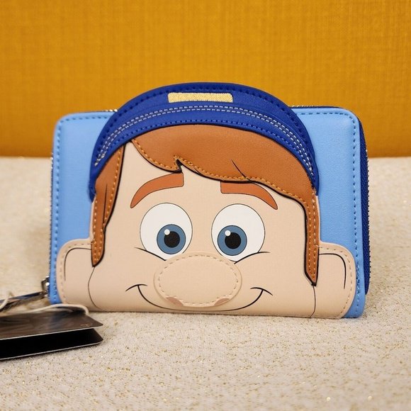 Loungefly Disney Wreck-It Ralph Fix-It Felix Cosplay Zip Around Wallet NEW - Picture 1 of 12